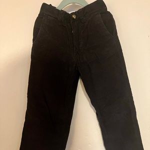 GapKids Black Corduroy Straight Leg Pants (Size 6 Slim)